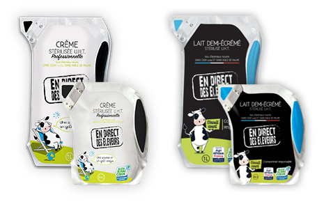 Poches lait et crème UHT EDDE